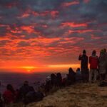 nascer do sol no Pico do Pião